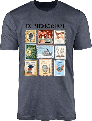 in Memoriam Public Service Research Freedom Graphic Unisex Adult Statement Tee in Saudi Arabia
