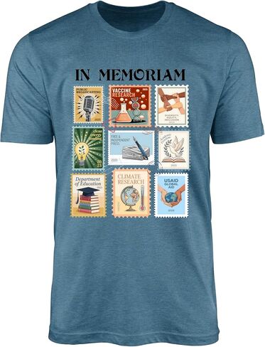 in Memoriam Public Service Research Freedom Graphic Unisex Adult Statement Tee in Saudi Arabia