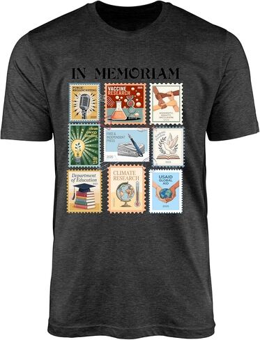 in Memoriam Public Service Research Freedom Graphic Unisex Adult Statement Tee in Saudi Arabia