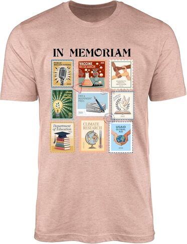 in Memoriam Public Service Research Freedom Graphic Unisex Adult Statement Tee in Saudi Arabia