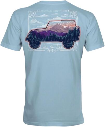 Lily Grace Adventure is Out There - Mountains - Off Road Vehicle - Adult Pocket T-Shirt in Saudi Arabia