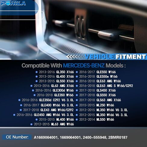 HVAC Blower Motor Resistor Compatible with Mercedes-Benz Vehicles - GL350, GL450, GL550, GL63 AMG, GLE300d, GLE350, GLE350d, GLE400, GLE43 AMG, GLE450 AMG, GLE450 AMG, GLE550e, ML250, ML550 in Saudi Arabia