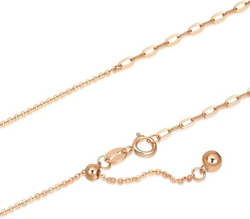 CHOW SANG SANG 18K Rose Solid Gold Machinery Chain Anchor Chain and Paperclip Chain Necklace for Women 94222N | 18.5 Inches, (47 CM) in Saudi Arabia