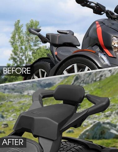 A & UTV PRO Passenger Short Rail for Can-Am Ryker 600 900, Sports Back Rest Kit Compatible with Rally Edition All Models Accessories, Replace #219400801 in Saudi Arabia