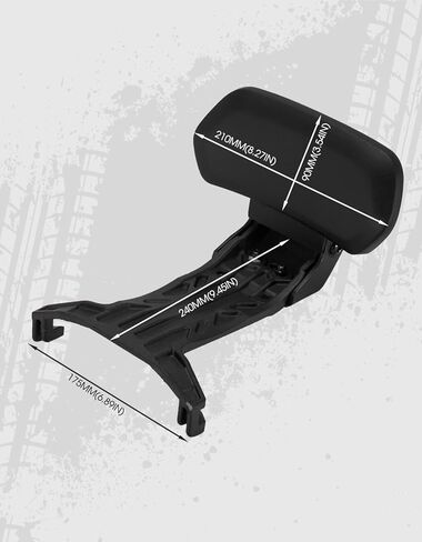A & UTV PRO Passenger Short Rail for Can-Am Ryker 600 900, Sports Back Rest Kit Compatible with Rally Edition All Models Accessories, Replace #219400801 in Saudi Arabia