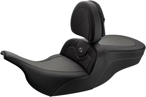 Saddlemen Road Sofa Seat With Backrest (Carbon Fiber) For 97-07 HARLEY FLHTCU in Saudi Arabia