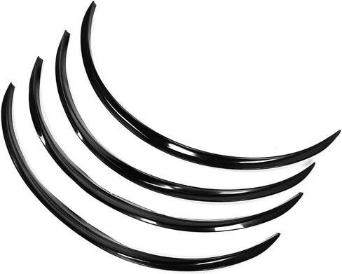 Body,4pcs ABS Universal Wheel Eyebrow Protector Lip Trim Anti Scratch 72cm/28.4in (Black) in Saudi Arabia