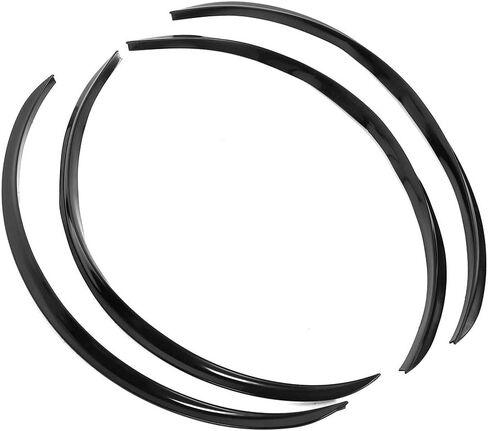 Body,4pcs ABS Universal Wheel Eyebrow Protector Lip Trim Anti Scratch 72cm/28.4in (Black) in Saudi Arabia
