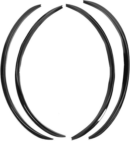 Body,4pcs ABS Universal Wheel Eyebrow Protector Lip Trim Anti Scratch 72cm/28.4in (Black) in Saudi Arabia