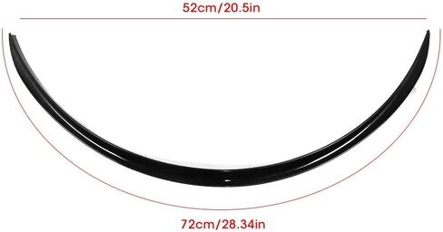 Body,4pcs ABS Universal Wheel Eyebrow Protector Lip Trim Anti Scratch 72cm/28.4in (Black) in Saudi Arabia