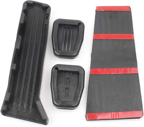 Cnamid5 Car Manual Anti-Slip Foot Rest Pedal Foot Pedal Rest Pedal Gas Accelerator Brake Pedal Pads Cover Kit For Mazda 3 Axela 2014-2018, CX-5 2013-2018 Manual Transmission Model, Chrome in Saudi Arabia