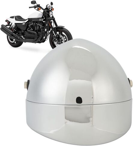 Motorcycle Headlight Housing Finish, Aluminum Alloy, Universal Fit for 7 Inch Headlamp - Durable Construction, Stylish Design, Easy Installation for Motorcycles in Kuwait