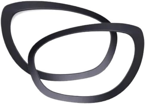 غطاء حلقة المصباح الخلفي لإطار الضوء الخلفي لرأس حواجب السيارة متوافق مع ملحقات تصميم السيارة Mini Cooper S JCW F60 Countryman (مجموعة سوداء (4 قطع)) in Kuwait