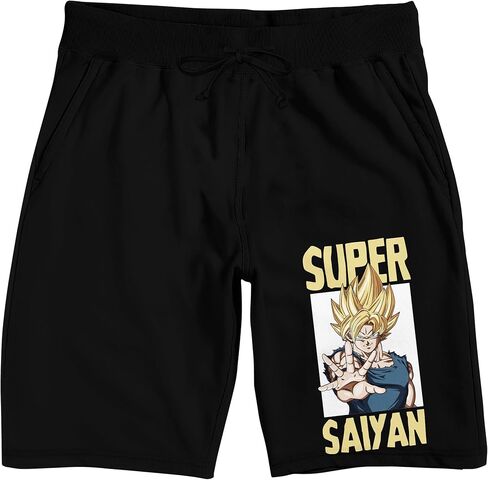 Dragon Ball Z Super Saiyan Adult Black Sleep Pajama Shorts in Saudi Arabia
