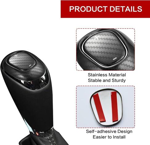 Stainless Steel Car Gear Shift Knob Cover, Gear Stick Cover Lever Specialized for Chevy Equinox 2018-2020, Malibu XL 2016-2020, Cruze 2017-2019 Car Interior Accessories in Kuwait