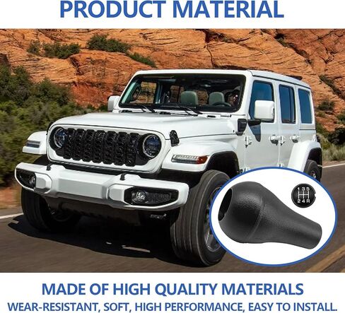 Manual Gear Shift Knob with Cover 5 Speed Replace# 52104174 Compatible with JP Wrangler Cherokee Dodge Ram Dakota Manual Gear Shift Lever Handle Black in Saudi Arabia