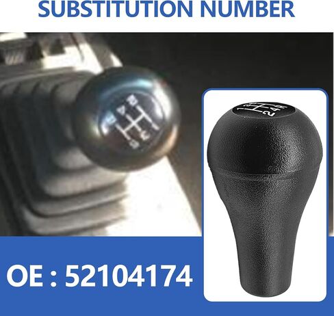 Manual Gear Shift Knob with Cover 5 Speed Replace# 52104174 Compatible with JP Wrangler Cherokee Dodge Ram Dakota Manual Gear Shift Lever Handle Black in Saudi Arabia