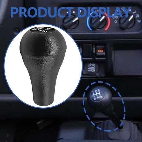 Manual Gear Shift Knob with Cover 5 Speed Replace# 52104174 Compatible with JP Wrangler Cherokee Dodge Ram Dakota Manual Gear Shift Lever Handle Black in Saudi Arabia