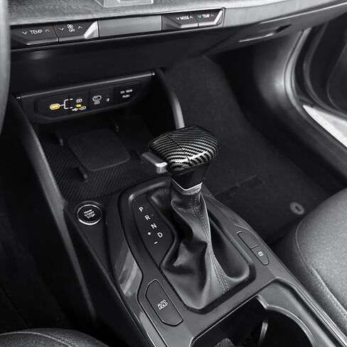 غطاء مقبض ناقل الحركة متوافق مع ملحقات KIA K4 2024 2025 2026 K5 2025 2026، عصا تزيين داخلية لوحدة التحكم المركزية للسيارة من الكربون in Kuwait