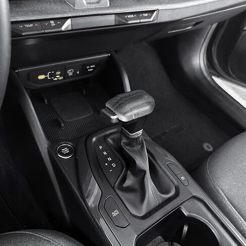 Gear Shift Knob Cover Trim Compatible with KIA K4 2024 2025 2026 K5 2025 2026 Accessories, Car Center Console Interior Trim Stick-Carbon in Saudi Arabia