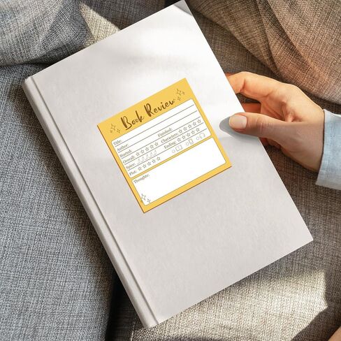 12 Pack Book Review Notepad Sticky Notes 3x3in 600 Sheet Self-Stick Note Pads 100th Day of School Reading Log Sticker Reading Tracker Gift for Book Lover Student Bookish Bookworm - Colorful in Kuwait