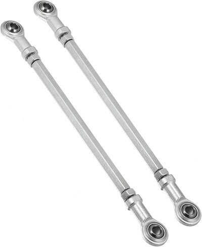 2 قطعة 210 مللي متر طول 8 مللي متر ثقب قطر قابل للتعديل توجيه التعادل قضيب الكرة المشتركة ل 49cc الكهربائية ATV الذهاب كارت ملحق عمود التوجيه تعليق التوجيه فضي لهجة مادة متينة in Kuwait