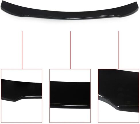 Gloss Black Rear Trunk Spoiler Wing Fits for 2017 2018 2019 2020 2021 Honda Civic Hatchback HighKick Duckbill ABS Tailgate Splitter Deck Lid Wing Lip Body Kits Trim in Saudi Arabia