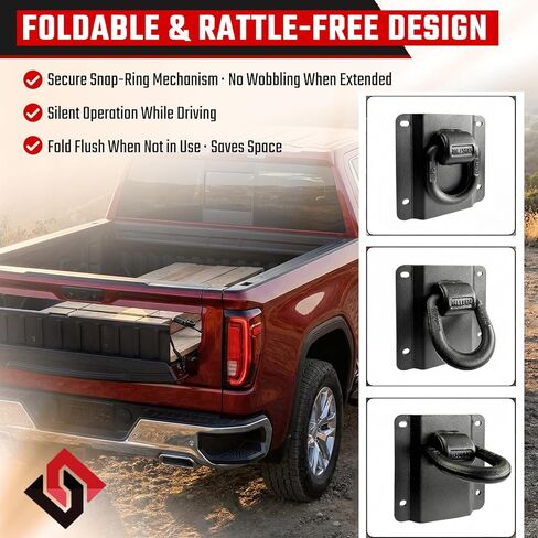 Heavy Duty Tie Down Anchors Truck Bed Tie Downs Car Accessories Fit for 2015-2025 Ford F150 F250 F350 & Raptor 2026 Replace# FL3Z-99000A64-B & FL3Z-9928408-AB 4 Pack in Saudi Arabia