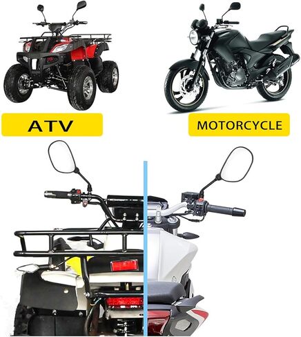 زوج واحد من مرايا الرؤية الخلفية ATV لسيارة Honda FourTrax Rancher 420 2014-2025، مرايا جانبية عالمية قابلة للتعديل لسيارة ATV Quad، مرايا شديدة التحمل لركوب الطرق الوعرة in Kuwait