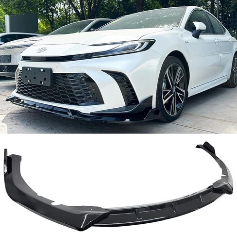 FOR 2025+ TOYOTA CAMRY SE XSE JDM STYLE GLOSS BLACK 3 PCS FRONT BUMPER LIP SPLITTER KIT in Saudi Arabia