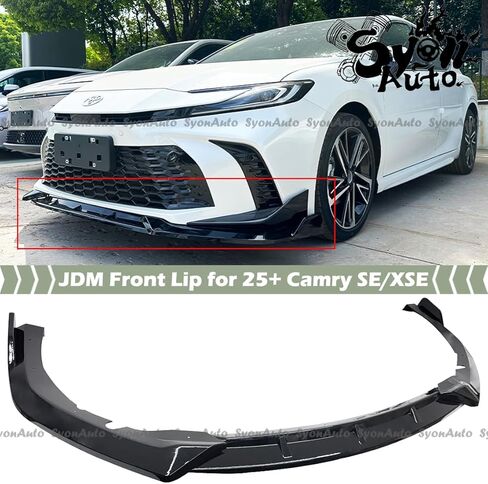 FOR 2025+ TOYOTA CAMRY SE XSE JDM STYLE GLOSS BLACK 3 PCS FRONT BUMPER LIP SPLITTER KIT in Saudi Arabia