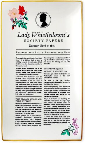 Hallmark Bridgerton Trinket Dish (Lady Whistledown's Society Papers) Gift for Fans, Moms, Daughters, Christmas, Mother's Day, Galentine's Day in Saudi Arabia