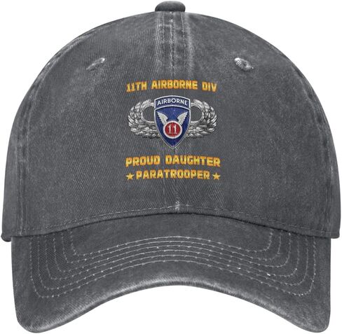 Proud Daughter of 11th Airborne Division Us Paratrooper Stylish Carbon-Colored Water-Resistant Denim Cowboy Hat Outdoor Adventures All Seasons9 in Saudi Arabia