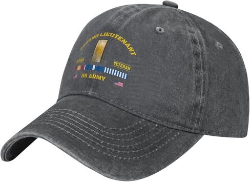 Us Second Lieutenant Rank Insignia Emblem(2lt, O‑1) Korean War Veteran Stylish Carbon-Colored Water-Resistant Denim Cowboy Hat Outdoor Adventures All Seasons8 in Saudi Arabia