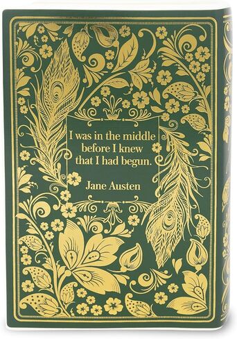 Steel Mill & Co Original Large Book-Shaped Decorative Vase, Ceramic Vases for Home Decor, Cute Bookshelf Decor, Unique Vase for Book Lovers (Pride and Prejudice - Collector's Edition) in Saudi Arabia