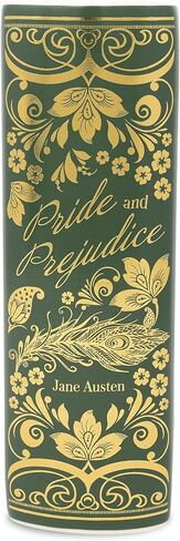 Steel Mill & Co Original Large Book-Shaped Decorative Vase, Ceramic Vases for Home Decor, Cute Bookshelf Decor, Unique Vase for Book Lovers (Pride and Prejudice - Collector's Edition) in Saudi Arabia