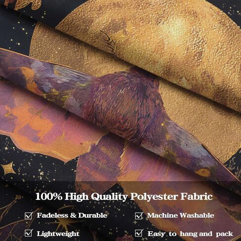 Leeisysme Hippie Butterfly Moon Tapestry, Aesthetic Boho Flower Moth Wall Art for Living Room Bedroom Home Decor, Red 36x48 inches in Kuwait