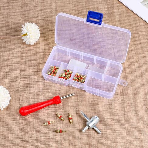 32 PCS Valve Stem Tool, Valve Stem Removal Tool, Universal Valve Core Remover Tool Kit, Dual Head A/C Tire with Cores, Caps in Saudi Arabia
