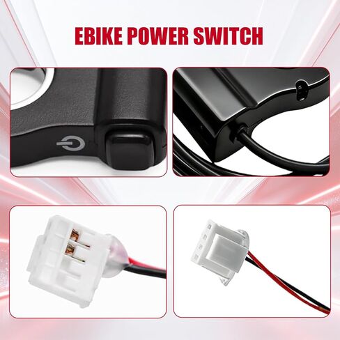 استبدال مفتاح الطاقة Ebike 36 فولت مع كابل سلكين متوافق مع الدراجات الكهربائية Jetson Bolt Pro وBolt Up وAtlas وDYU D3F/D2F in Saudi Arabia