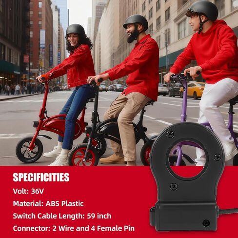 استبدال مفتاح الطاقة Ebike 36 فولت مع كابل سلكين متوافق مع الدراجات الكهربائية Jetson Bolt Pro وBolt Up وAtlas وDYU D3F/D2F in Saudi Arabia