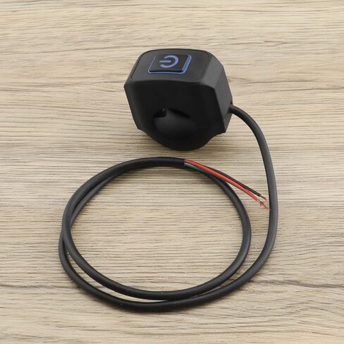 Motorcycle Handlebar Switch 22mm 7/8 Inch Handlebar Headlight Control Push Button Switch Waterproof 12V On/Off Switch with Blue LED Indicator in Saudi Arabia
