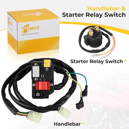 M ماتي المقود و بدال بداية التشغيل التبديل لهوندا TRX400EX 400EX Sportrax 2005 2006 2007 35200-HN1-A41 35850-HM3-000 in Kuwait