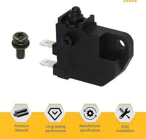 M MATI مقاوم للماء الفرامل الأمامية إيقاف مفتاح الإضاءة لهوندا CBR600RR CBR300R CRF250L Forza 300 XR650L CTX1300 Grom 125 SCL500 Rancher 420 المتمردين فورمان روبيكون 500 ST1300PA 2012-2024 35340-MGS-D31 in Kuwait