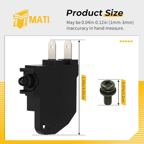 M MATI مقاوم للماء الفرامل الأمامية إيقاف مفتاح الإضاءة لهوندا CBR600RR CBR300R CRF250L Forza 300 XR650L CTX1300 Grom 125 SCL500 Rancher 420 المتمردين فورمان روبيكون 500 ST1300PA 2012-2024 35340-MGS-D31 in Kuwait