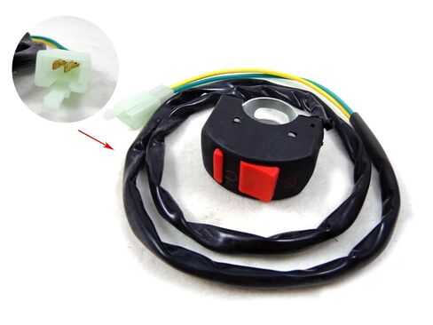 7/8" Handlebar On-Off Kill Start Switch 12V for 50cc 70cc 90cc 110cc 125cc Scooter ATV Dirt Pit Bike Motorcycle Chinese Taotao Baja Sunl Roketa Honda XR50 CRF50 in Saudi Arabia
