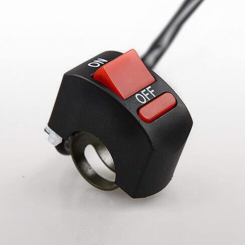 7/8" Handlebar On-Off Kill Start Switch 12V for 50cc 70cc 90cc 110cc 125cc Scooter ATV Dirt Pit Bike Motorcycle Chinese Taotao Baja Sunl Roketa Honda XR50 CRF50 in Saudi Arabia