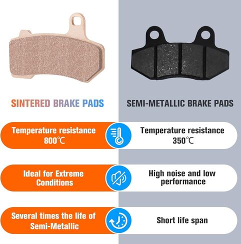Youxmoto Sintered Brake Pads Fit For HARLEY FLHR Road King 2008-2022/ for Road Glide/for Ultra Classic Electra Glide, Front Rear Brake Pads Fit For HARLEY FLHX Street Glide FLHXS, FITS 42850-06A in Saudi Arabia