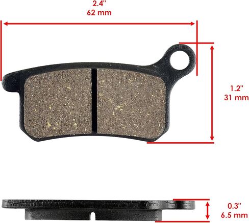 Caltric Front & Rear Brake Pads Compatible with Ktm Sx65 Sx-65 2009-2016 in Saudi Arabia