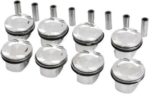 Pistons And Rings Set 11257613626 11257576475 Compatible With 550i 750i X5 X6 F01 F02 F03 E70 E71 5 Series 6 Series 7 Series 4.4L V8 in Saudi Arabia