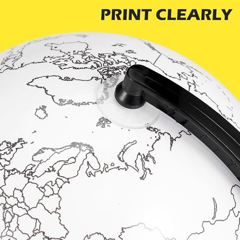 Alipis Diy Blank Globe Coloring Model, Erasable Interactive Globe for Kids, Desktop Prop for Geography Learning And Decoration, Portable Unpainted Ornament, 5. 57 Inch in Saudi Arabia